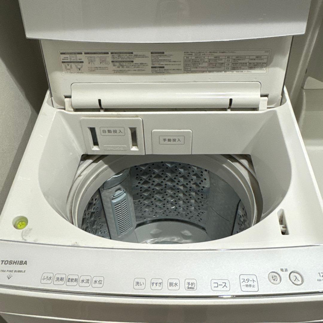TOSHIBA 縦型洗濯機 2021年製 AW-12DP1-W - メルカリ