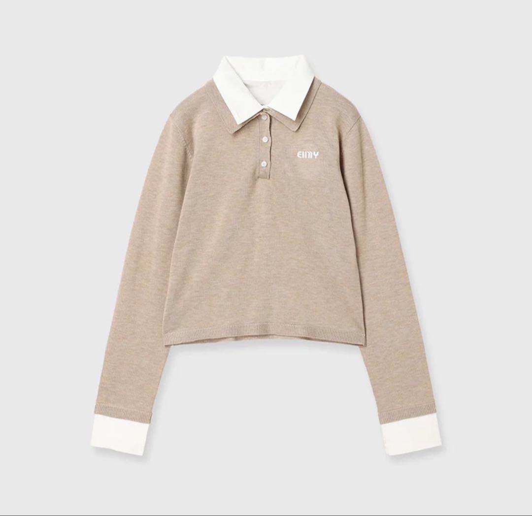 eimy istoire ダブルカラーデザインニット - メルカリ