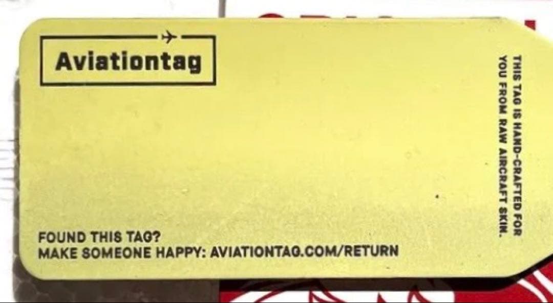 レア品•Aviation】キャセイ ドラゴン B-HLB 実機スキンタグ