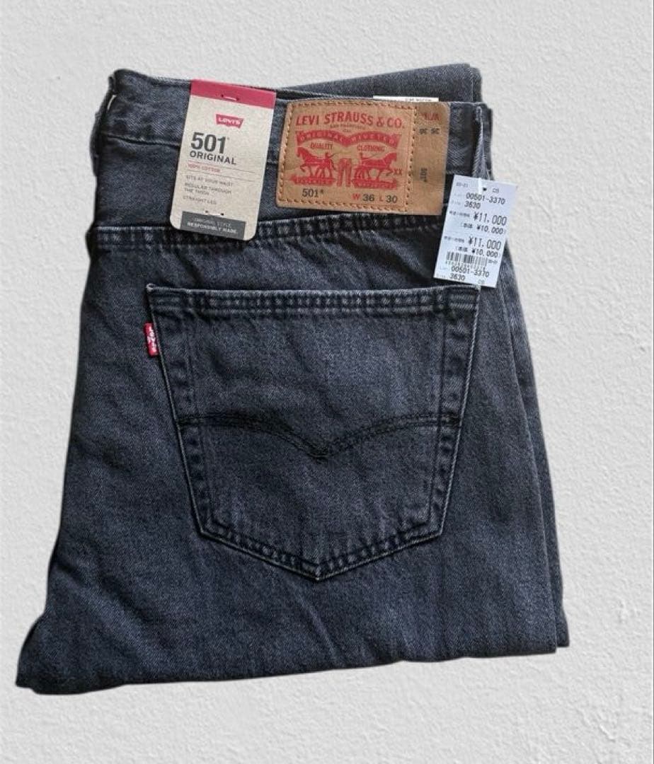 Levi's 501(R) ジーンズ WORN IN ブラックW36 - メルカリ