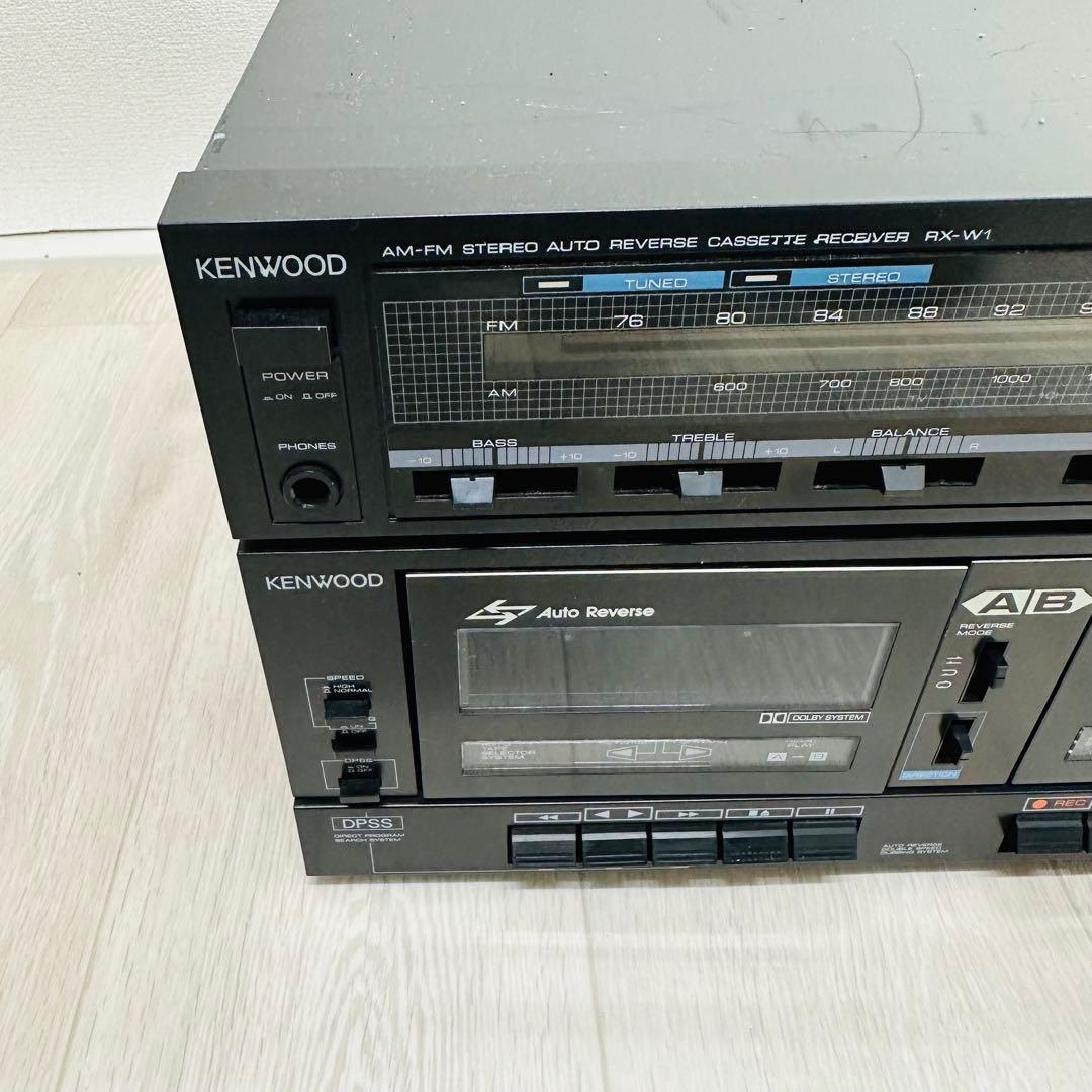 ジャンク KENWOOD RX-W1 ステレオカセットレシーバー - メルカリ