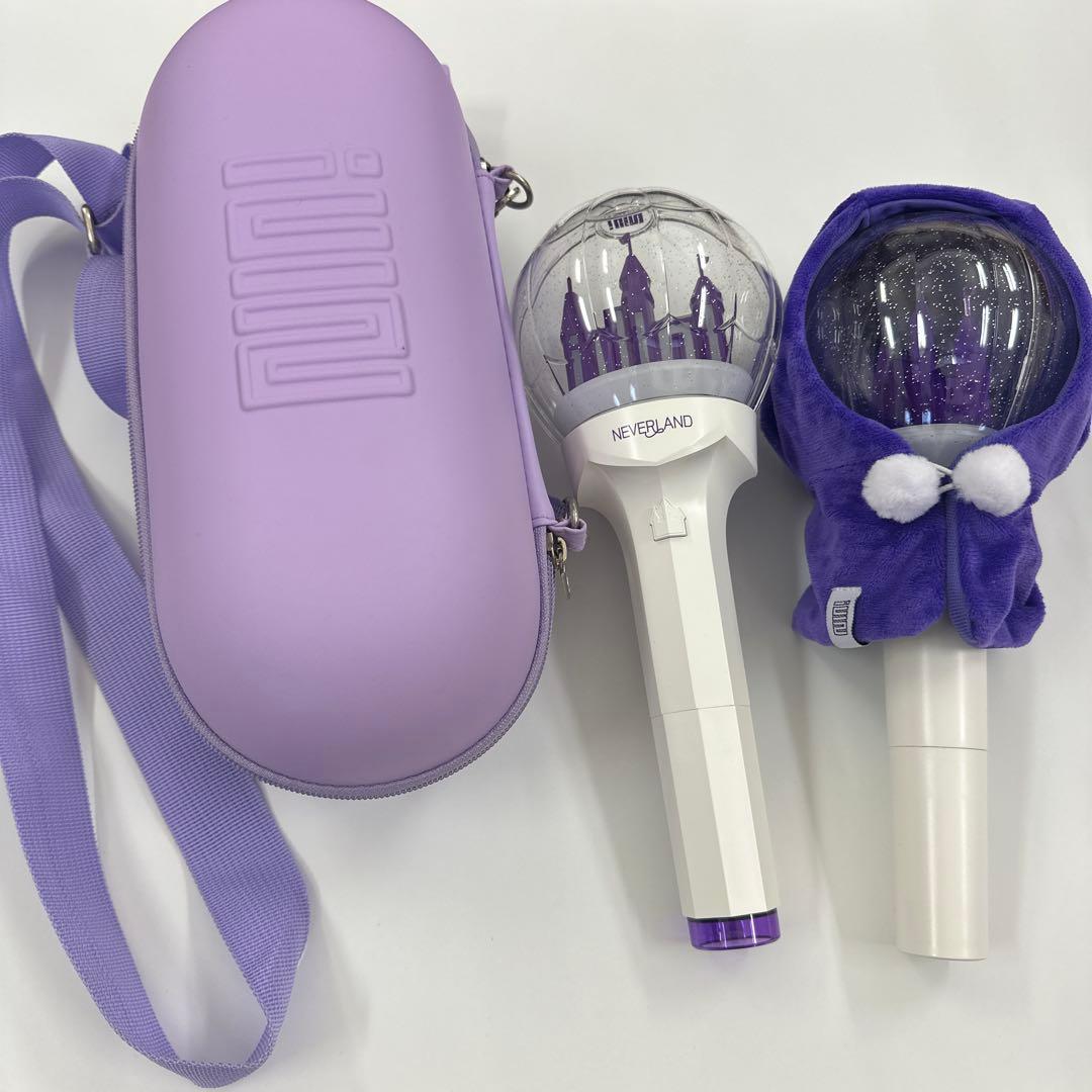 （G)I-DLE NEVERLAND ペンライト ケース付き パープル Qoo10] (G)I-DLE ペンライトポーチVer : KPOP