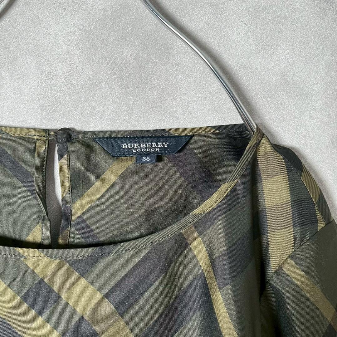 BURBERRY チェック シルク ブラウス トップス 三陽商会 N1595 - メルカリ