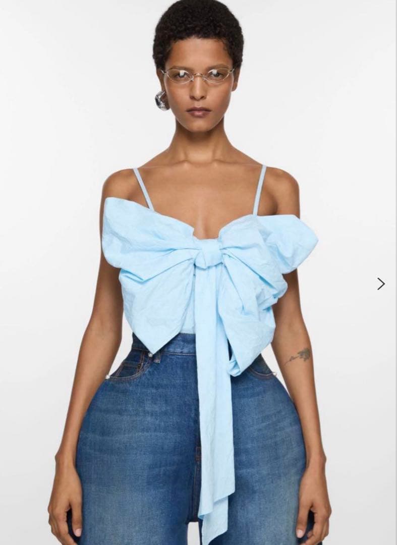 Acne Studios リボンストラップブラウス - メルカリ