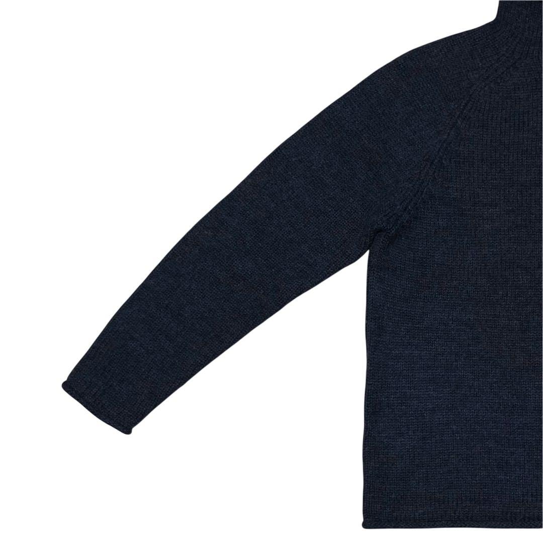 J.CREW ロールネックニット チャコールグレー 杢 ラグランスリーブ 00s