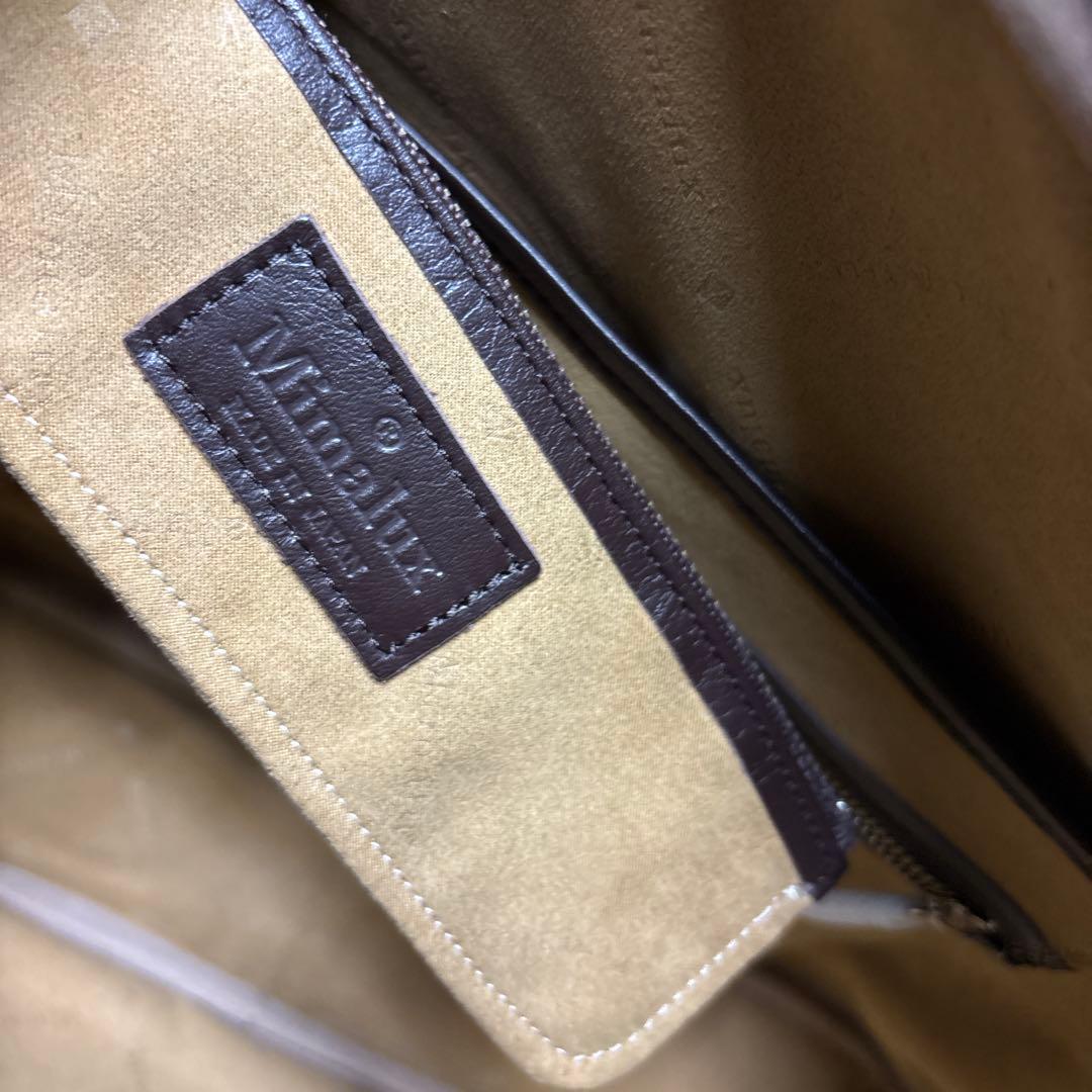 未使用 Mimalux 2way ブリーフケース 編み込み ビジネスバッグ 馬革