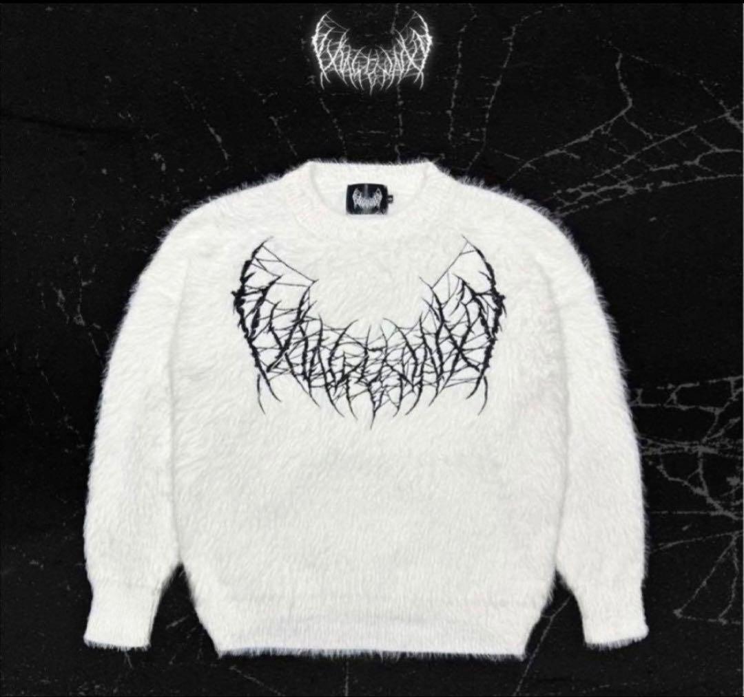 YB Logo Knit White YXNGBRATZ Mサイズ - メルカリ