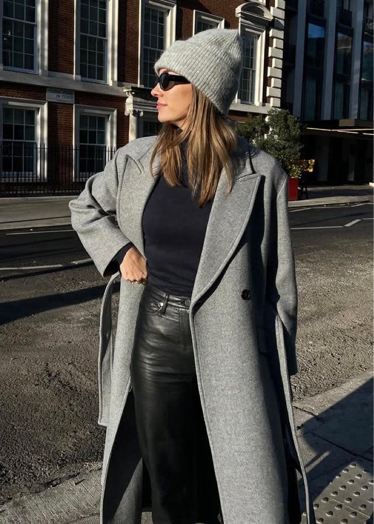 新品 ZARA ダブルブレストウールブレンドコート XSサイズ - メルカリ