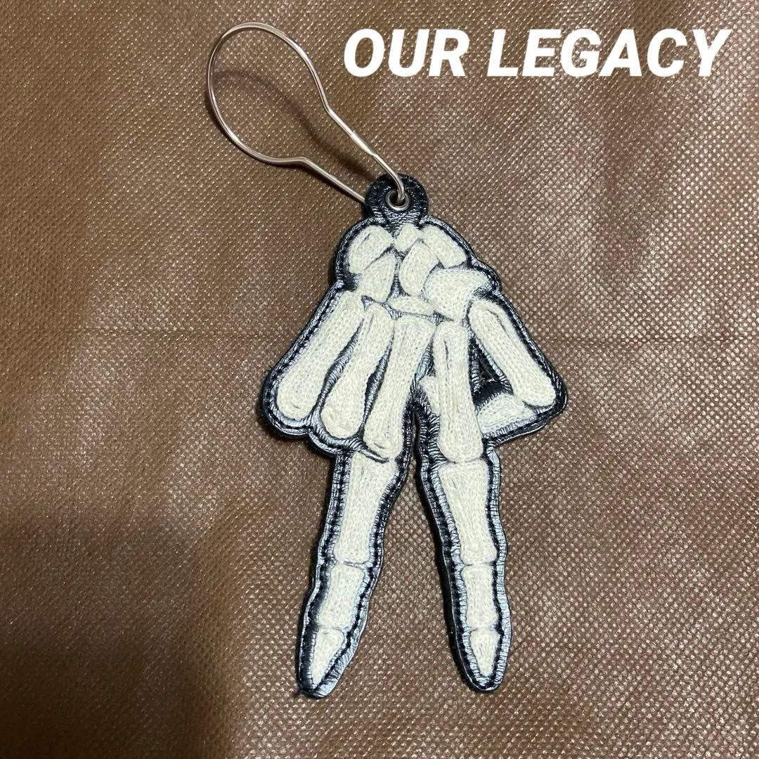 希少 アワーレガシー OUR LEGACY ドクロ 骨 チャーム キーホルダー