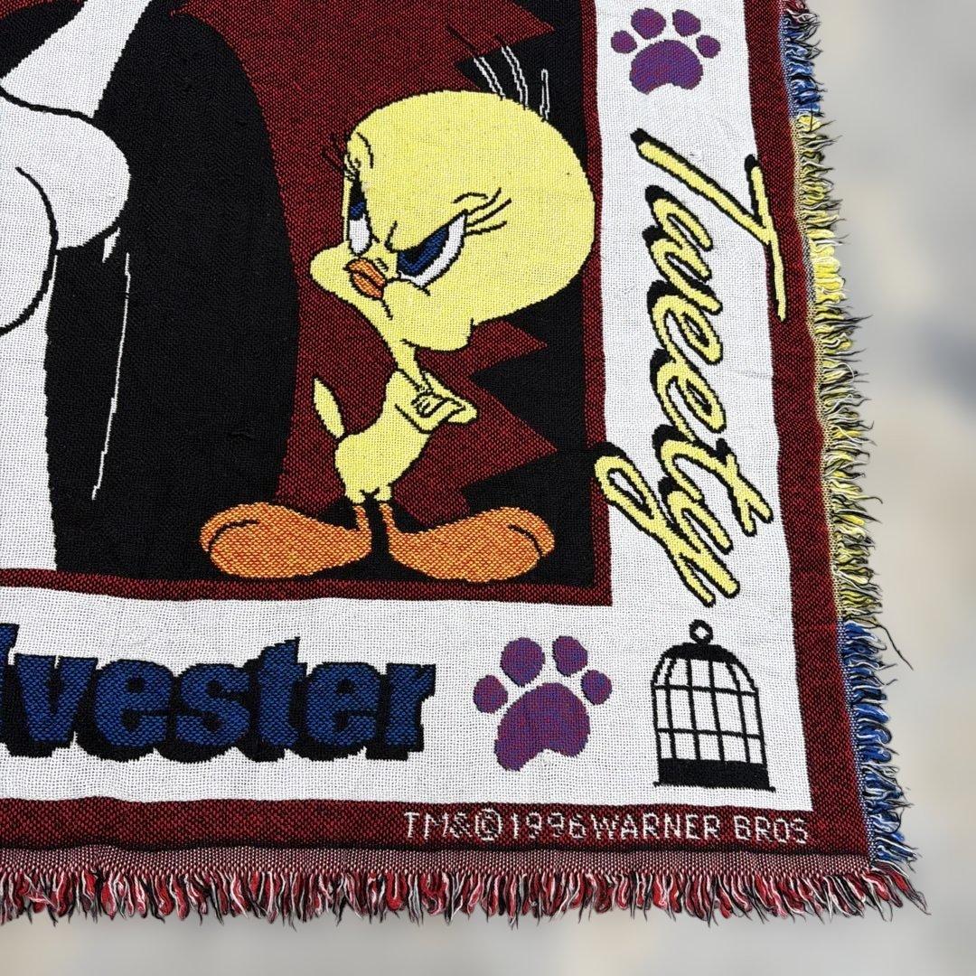 トゥイーティー シルベスター ブランケット ラグ 142x109