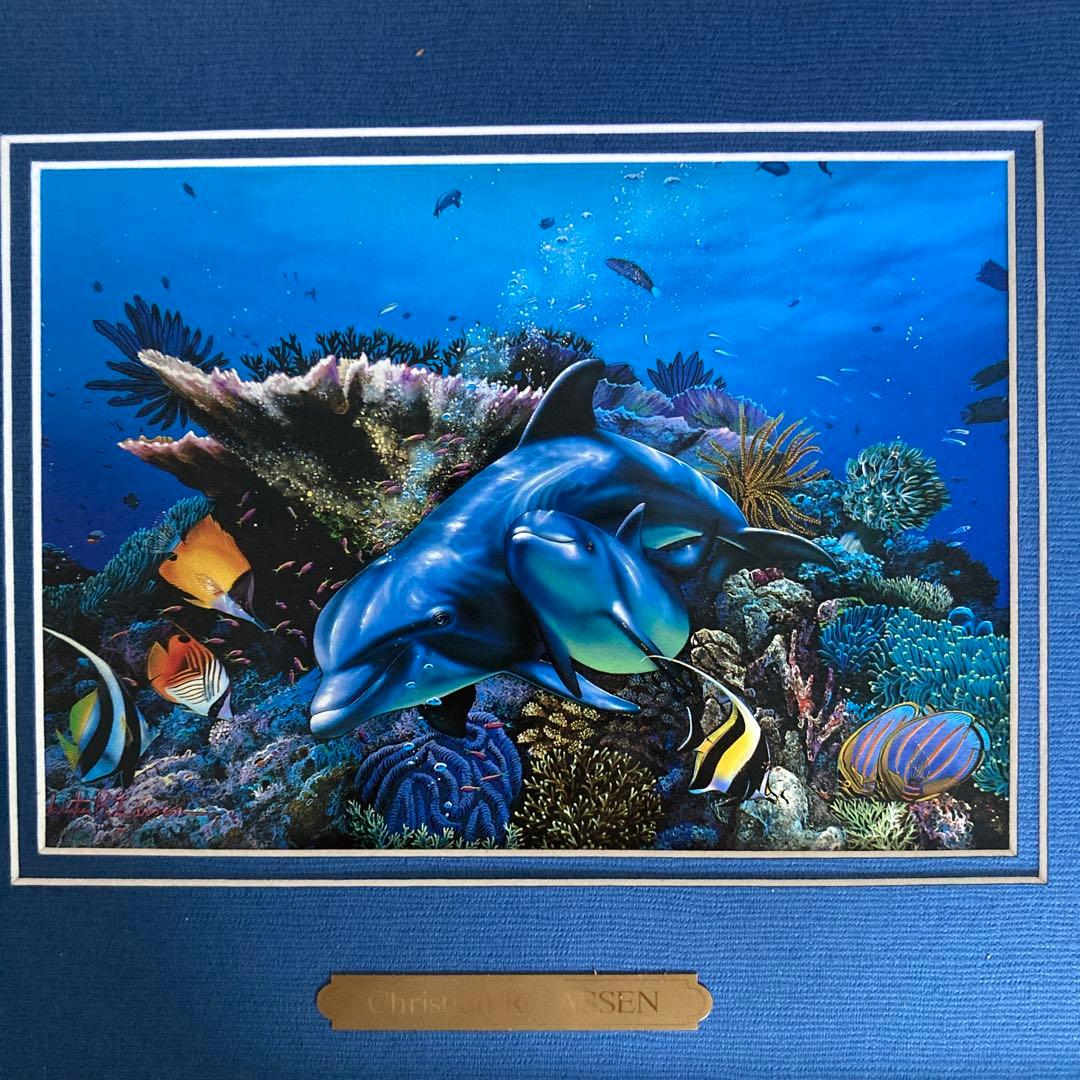 特価絵画 マリンアート 額 クリスチャン・ラッセン マザーズ・ラブ