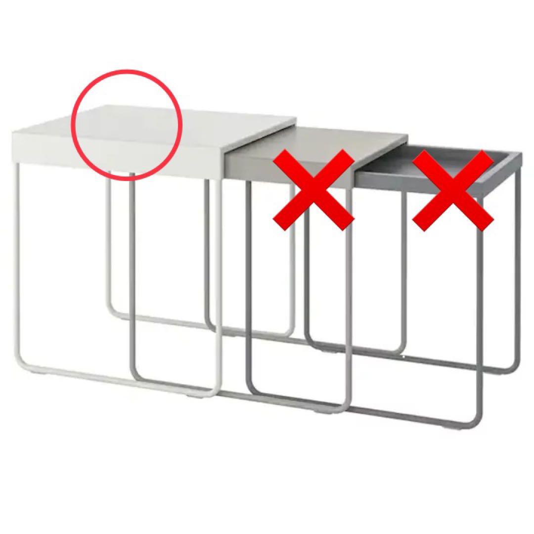 送料込】IKEA GRANBODA グランボダ ネストテーブル - メルカリ