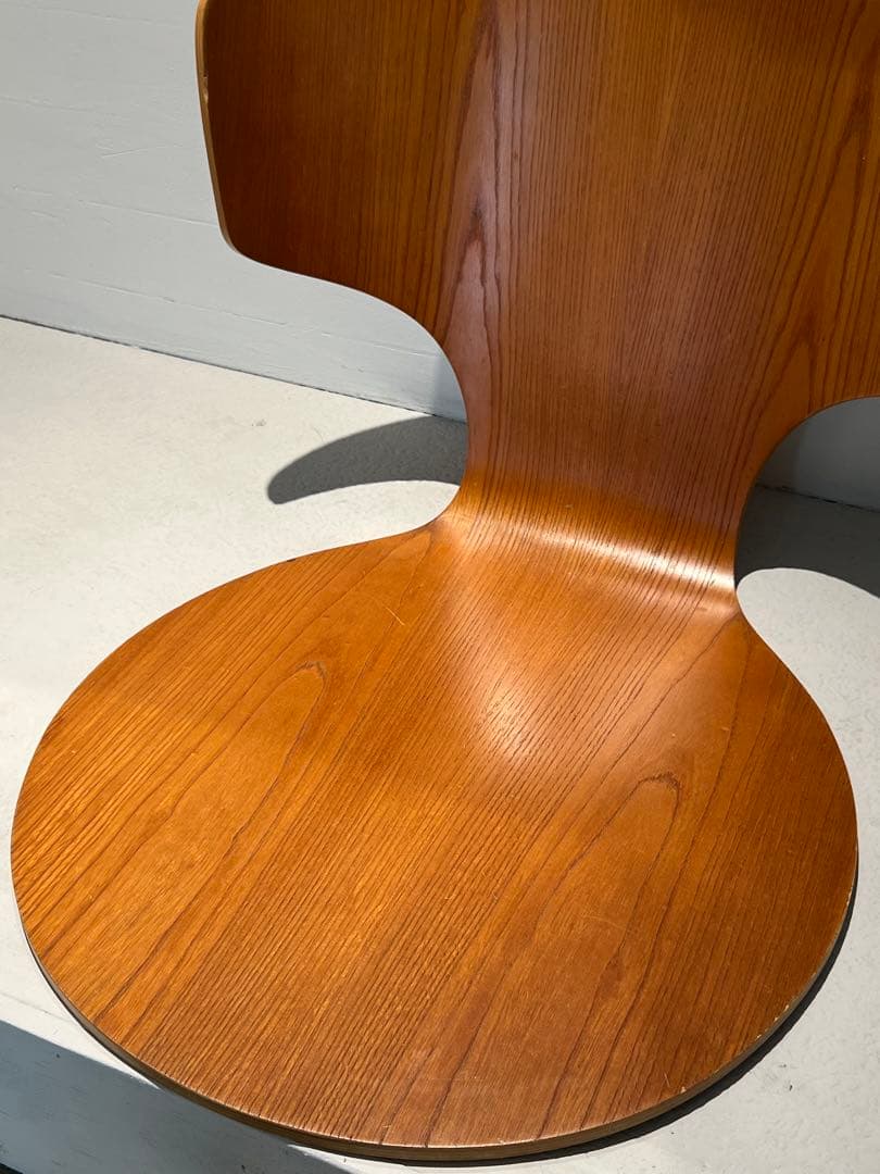 セール 希少 天童木工 剣持勇 ヴィンテージ カブト座椅子／欅材