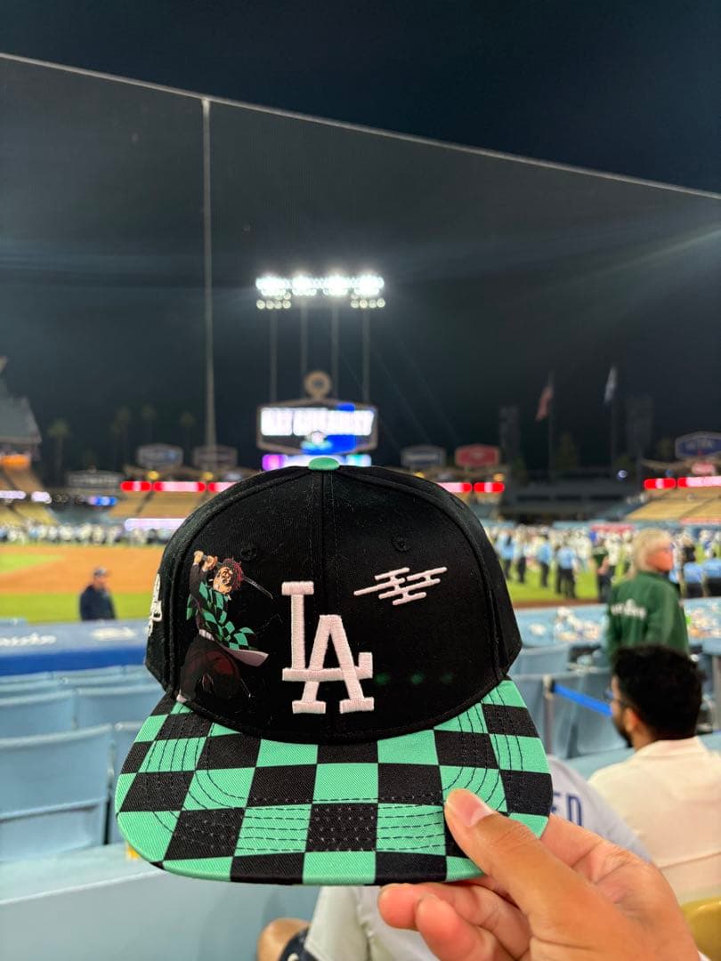 ポ*ギ様 ロサンゼルス・ドジャース 鬼滅の刃 コラボキャップ - メルカリ