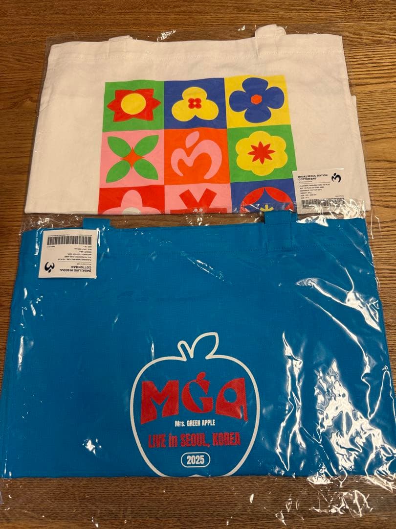ミセスグリーンアップル 韓国グッズ トートバッグ2個セット - メルカリ