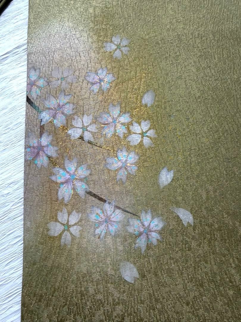 m-32 浅井清仁 桜 手描き 袋帯 正絹 未使用極美品 - メルカリ