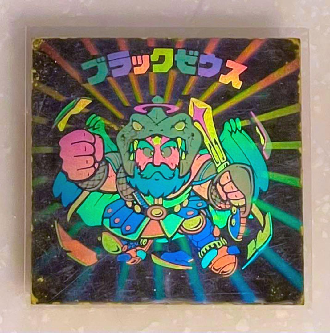 超レア】旧ビックリマン チョコ版 ホロ ブラックゼウス 6弾ヘッド