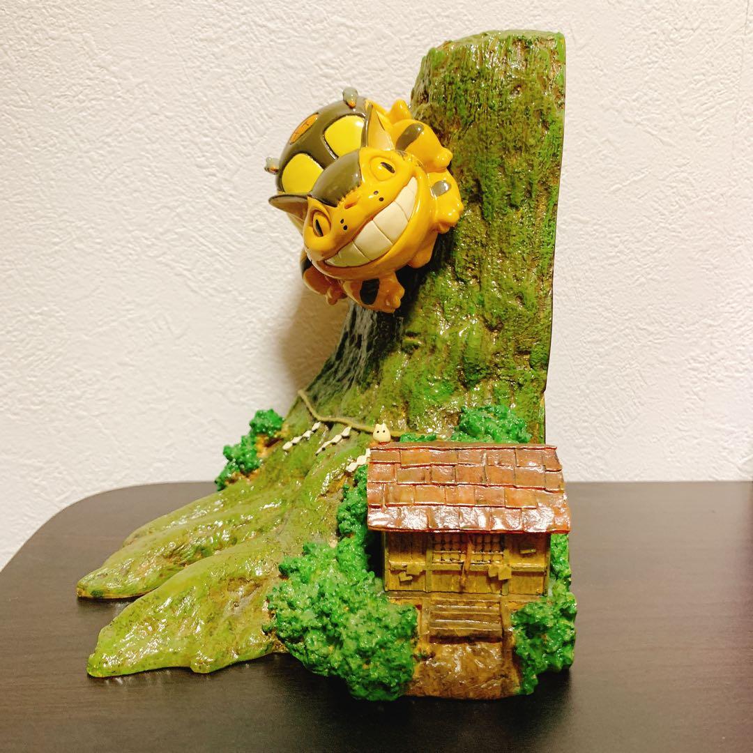 【廃盤レア】となりのトトロ　ネコバス　陶器　ブックスタンド　ブックエンド 廃盤レア】となりのトトロネコバス陶器ブックスタンドブックエンド