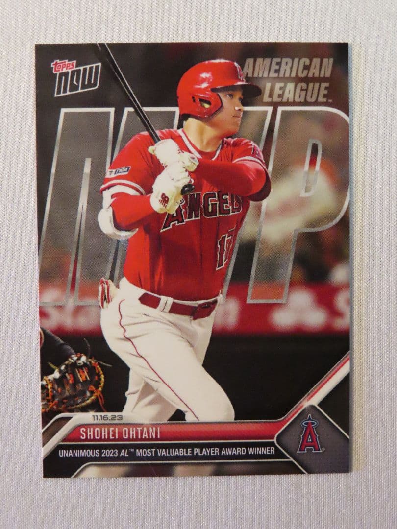 topps now 大谷翔平 OS-16 トップスナウ エンゼルス 35 大谷翔平 #OS-16 満票で2023年アメリカン・リーグMVPを受賞した記念