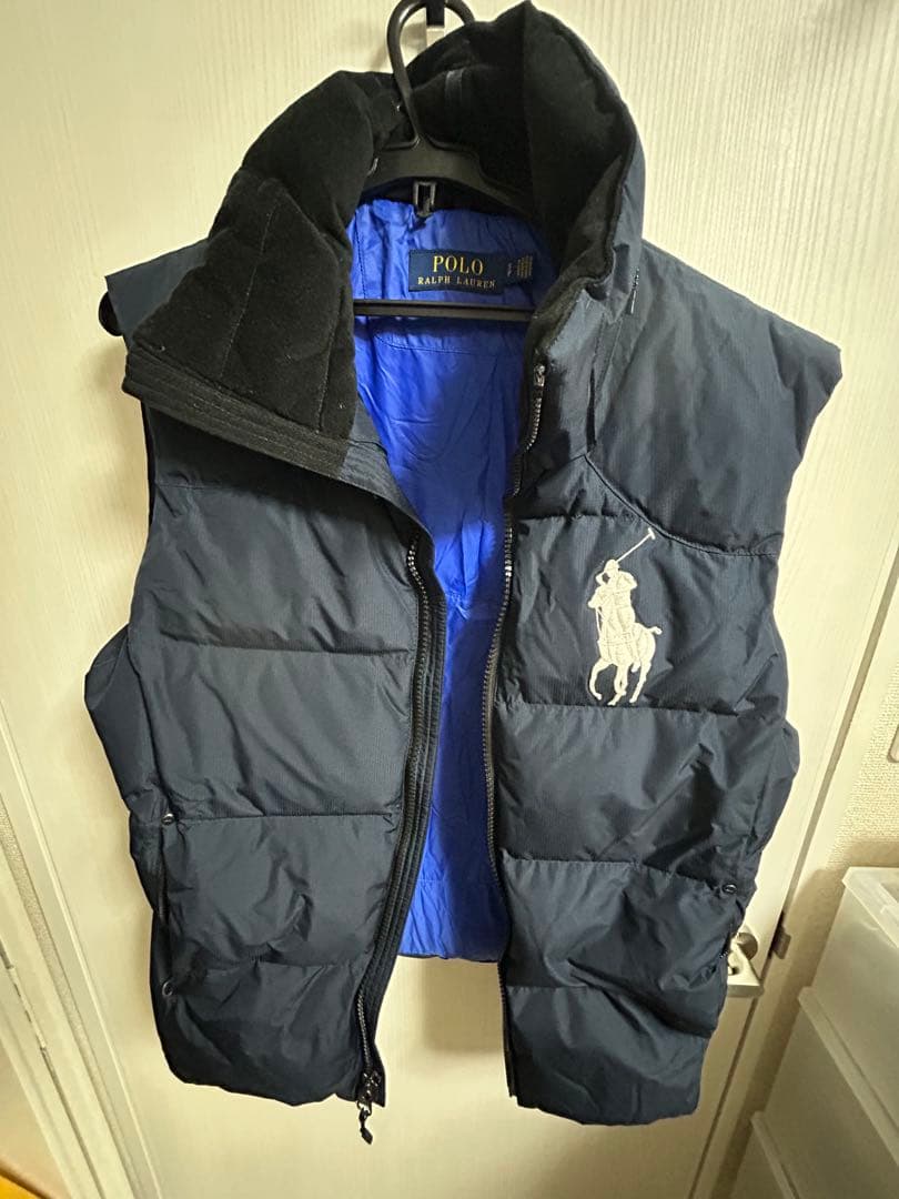 Polo Ralph Lauren ネイビー ダウンベスト US 中古・古着通販】POLO RALPH LAUREN (ポロ・ラルフローレン) ポニー