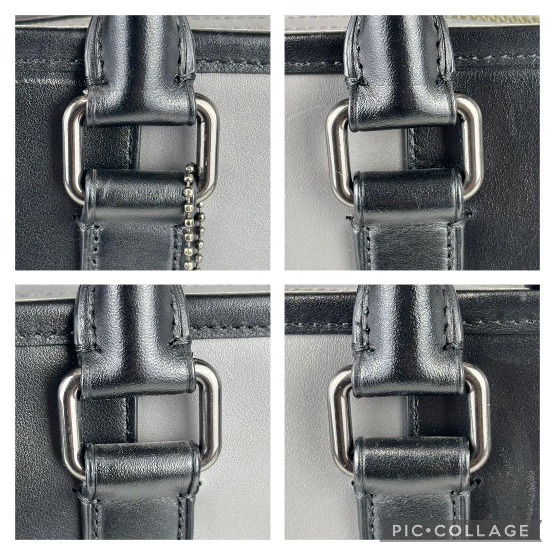 ✨極美品✨ COACH 2way ビジネスバッグ F35430 グレー/ブラック - メルカリ