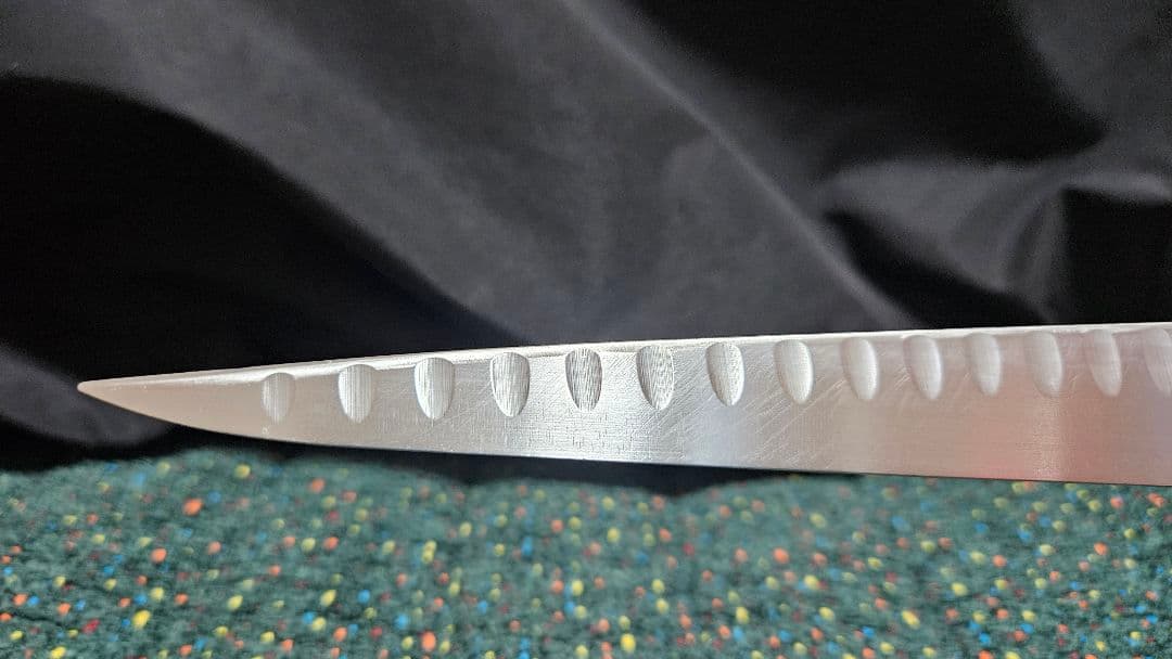 中古Karamit 約23cm波刃包丁、グレステン約27cm波刃包丁セット