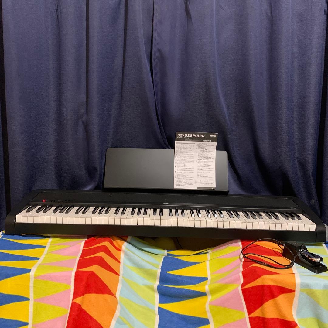 【KORGのB2 】88鍵 電子ピアノ メトロノーム機能付き　コルグ　キーボード Amazon | ​​KORG コルグ 電子ピアノ B2N 88鍵 ライトタッチ鍵盤