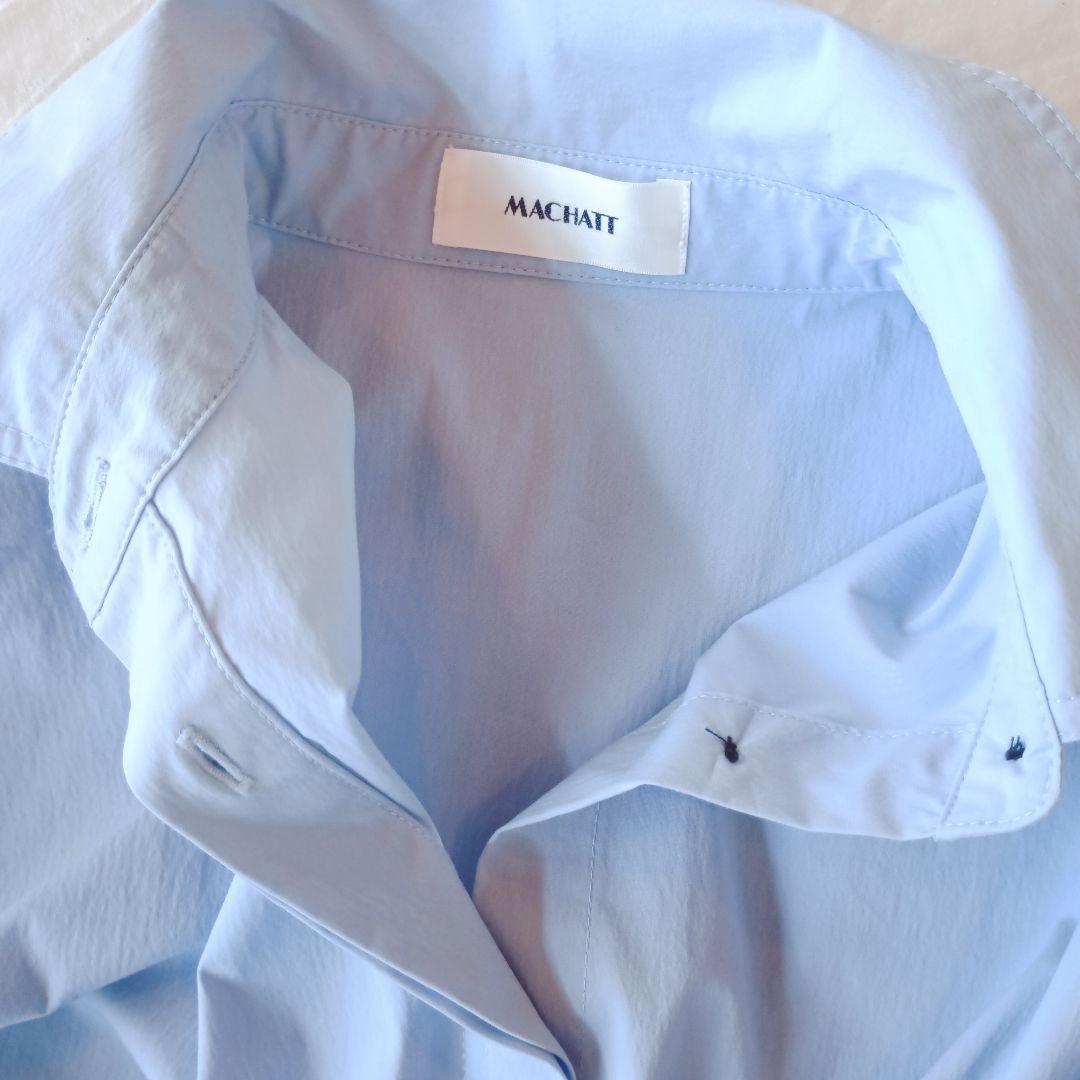 MACHATT ライトブルー オーバーサイズ シャツ