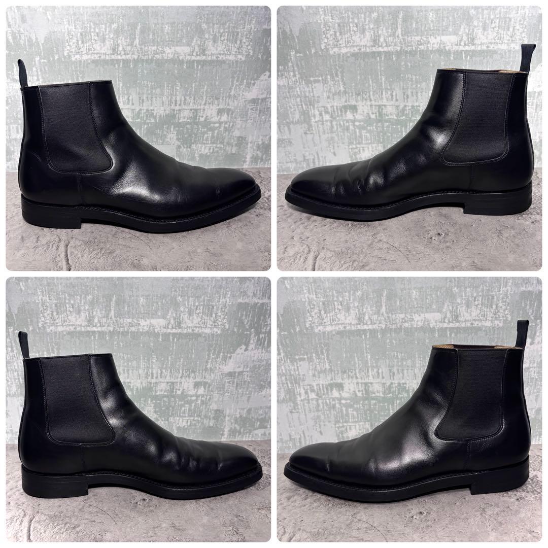 【ラフ！】クロケット&ジョーンズ サイドゴアブーツ 黒 6.5E レザー