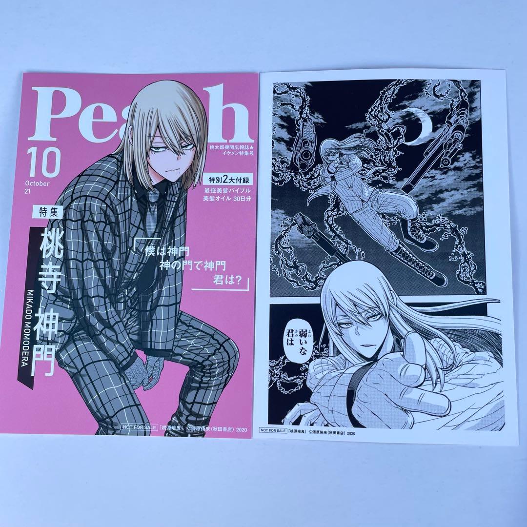 桃源暗鬼 両面イラストカード 桃寺神門2枚セットTSUTAYA特典ポスト