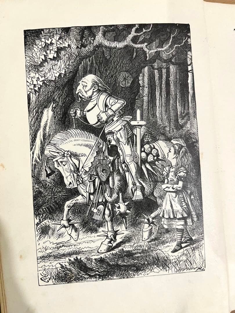 No.113 古書 洋書 アンティーク 不思議の国のアリス・鏡の国のアリス