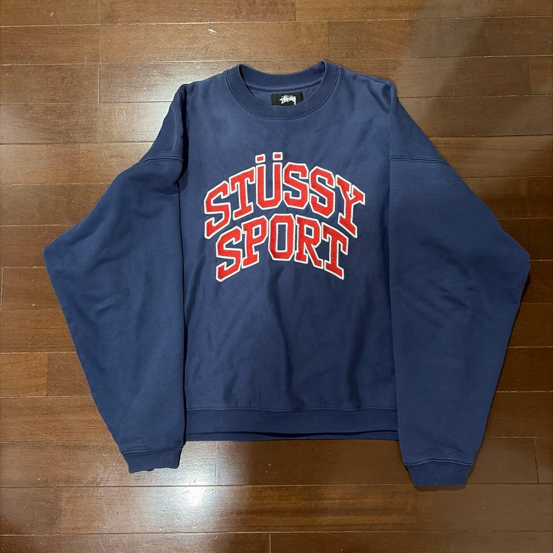 STÜSSY SPORT トレーナー M ネイビー - メルカリ
