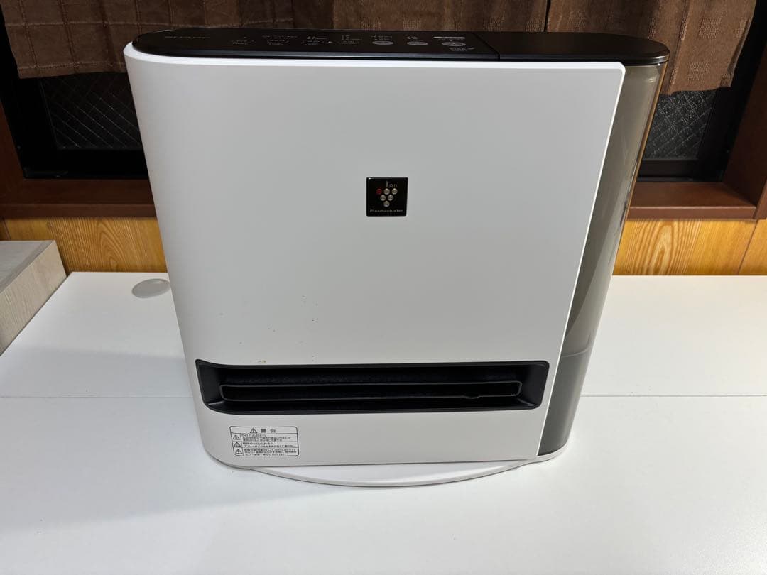 【超美品】加湿機能付き SHARP HX-RK12-W セラミックファンヒーター シャープ HX-RK12 加湿セラミックファンヒーター 1200W ブラウン系