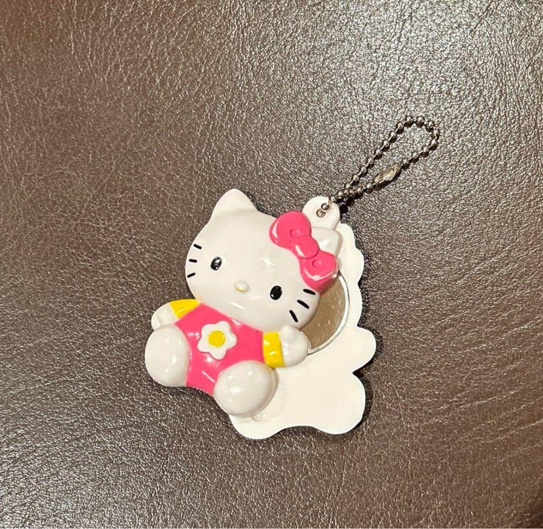 ハローキティ 鏡 ミラー キーホルダー レトロ 90年代 - メルカリ