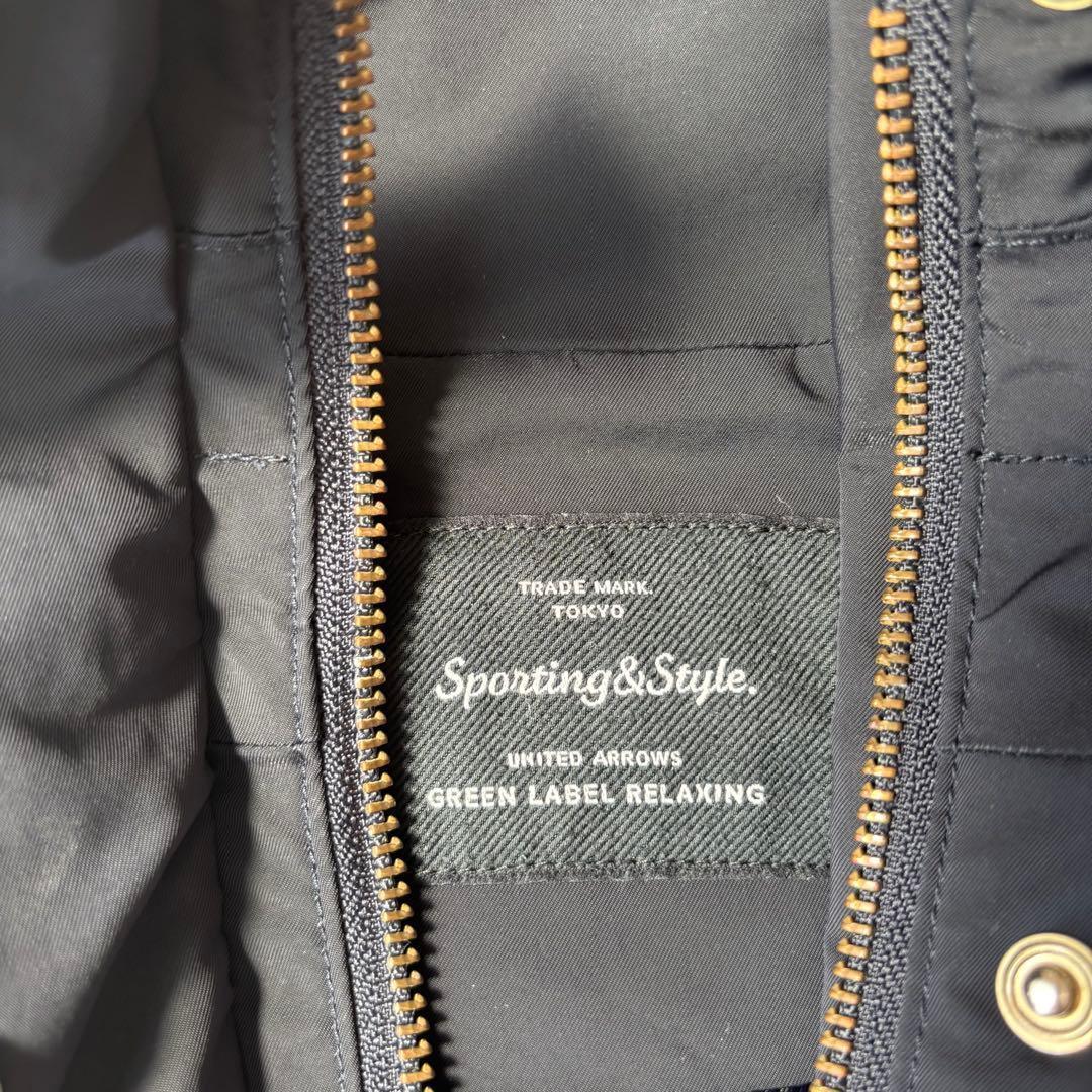 グリーンレーベルリラクシング 撥水 モッズコート ネイビー 36 - メルカリ