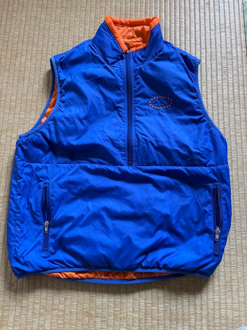 afb リバーシブル ベスト 青 オレンジ