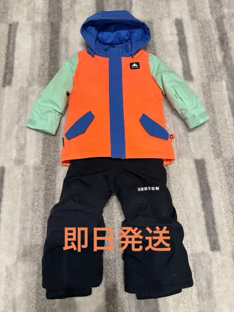 BURTON キッズ スノーボードウェア上下セット90cm - メルカリ