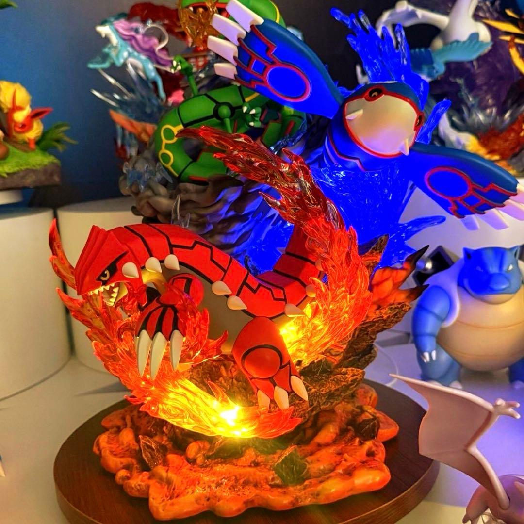 35cm ポケモン レックウザ グラードン カイオーガ フィギュア - メルカリ