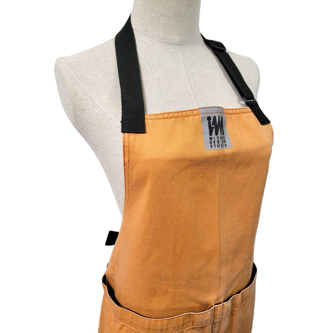イッセイミヤケデザインスタジオ エプロン オレンジ ビッグポケット