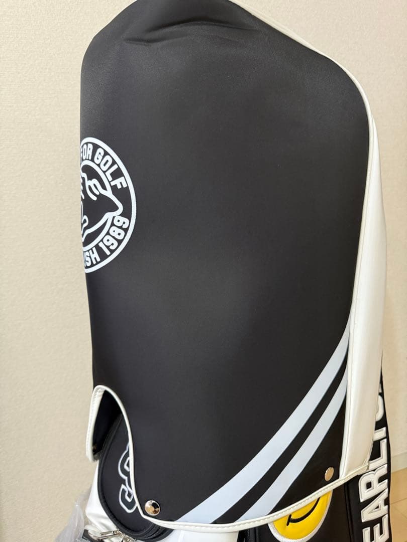 PEARLY GATES キャディバッグ スマイリーフェイス 合成革 キャスター