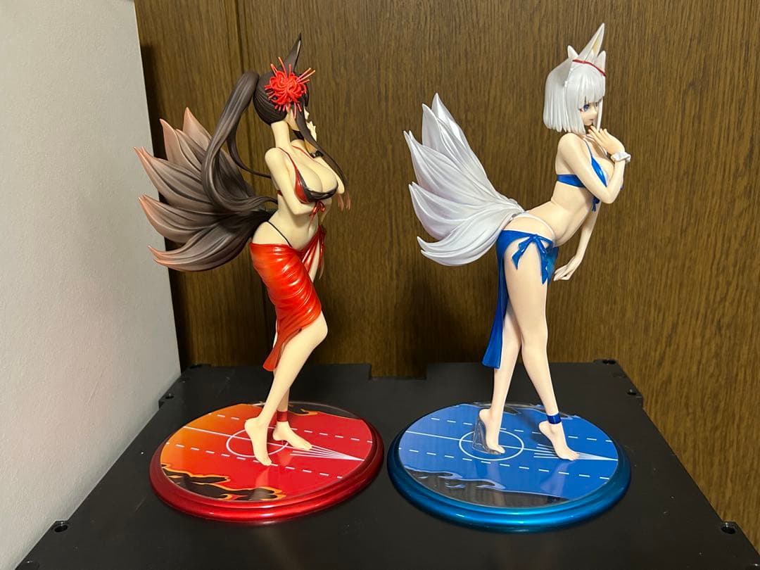 アズールレーン　赤城　加賀　フィギュア　2点　水着
