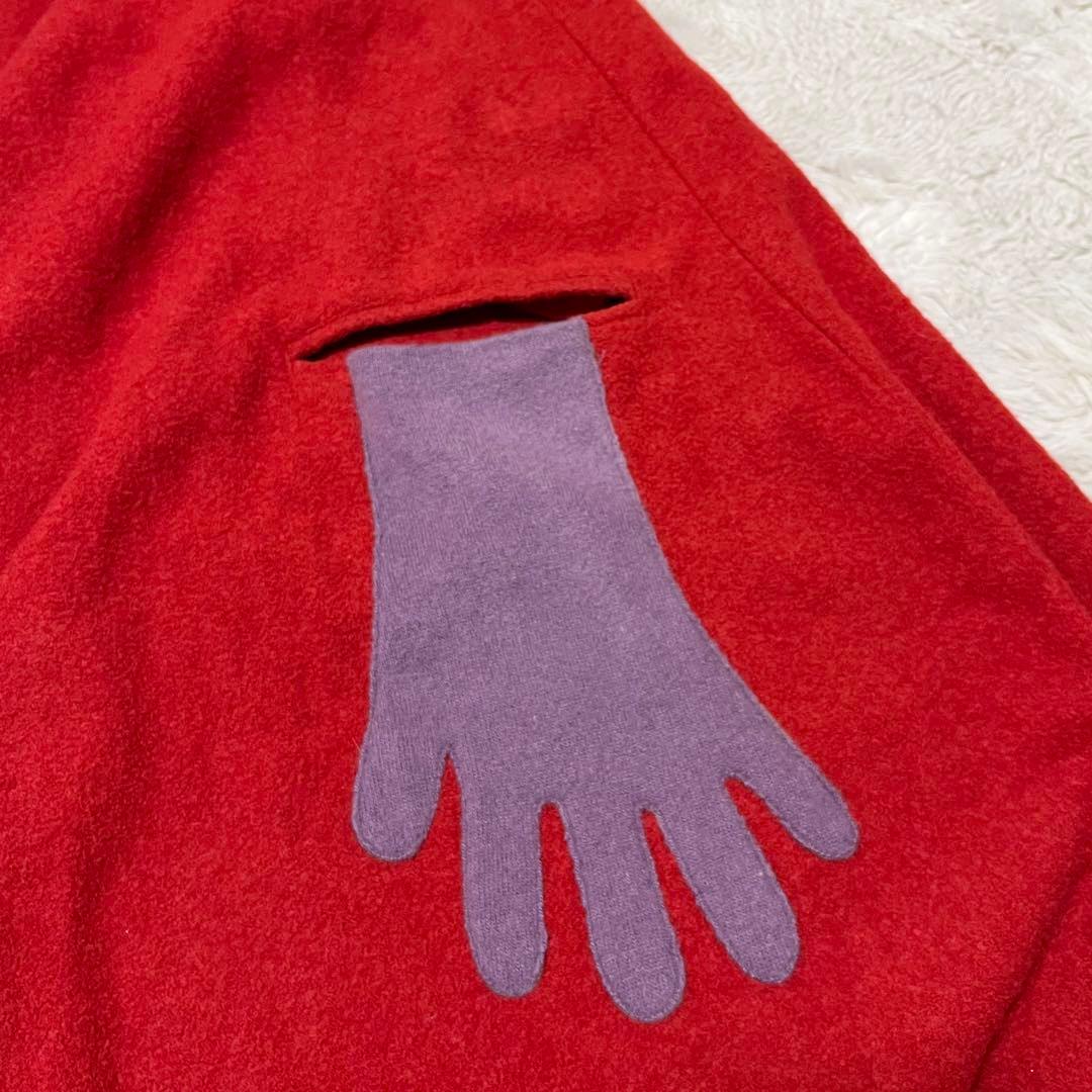 美品 ホコモモラ マント ケープ ポンチョ ロング コート 手袋 ノー