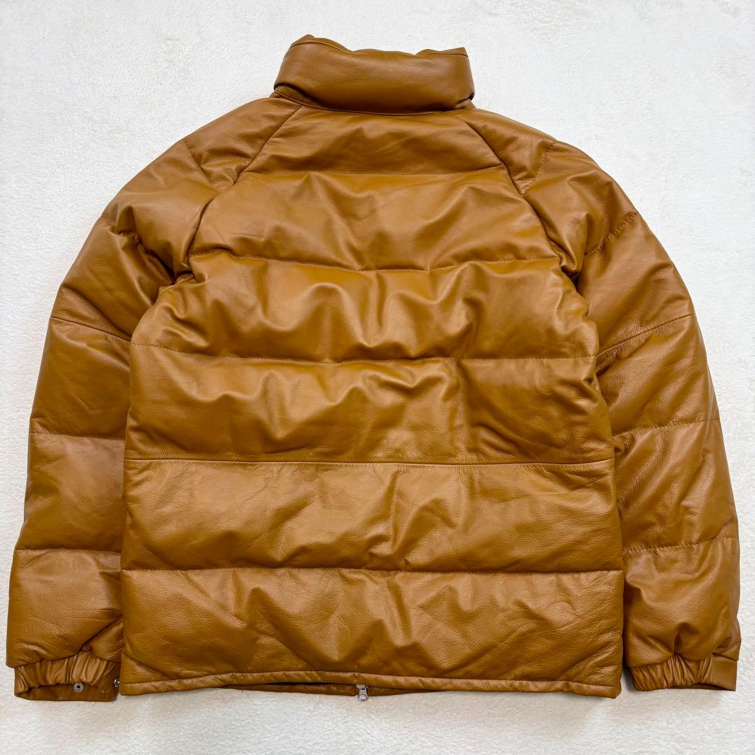 新品未使用 UABONI ユアボニ レザーダウンジャケット キャメル - メルカリ