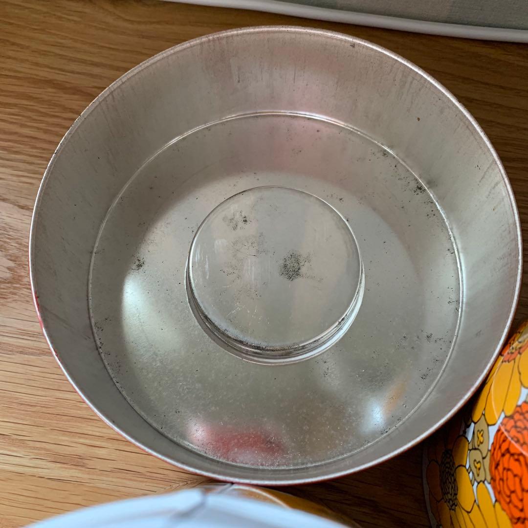 未使用 レア レトロ レトロポップ 4個 入れ子 ティン缶 キャニスター