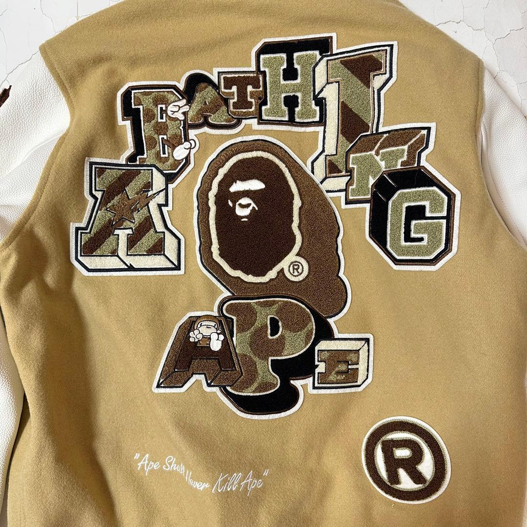 A BATHING APE エイプ レザー スタジャン 24AW - メルカリ