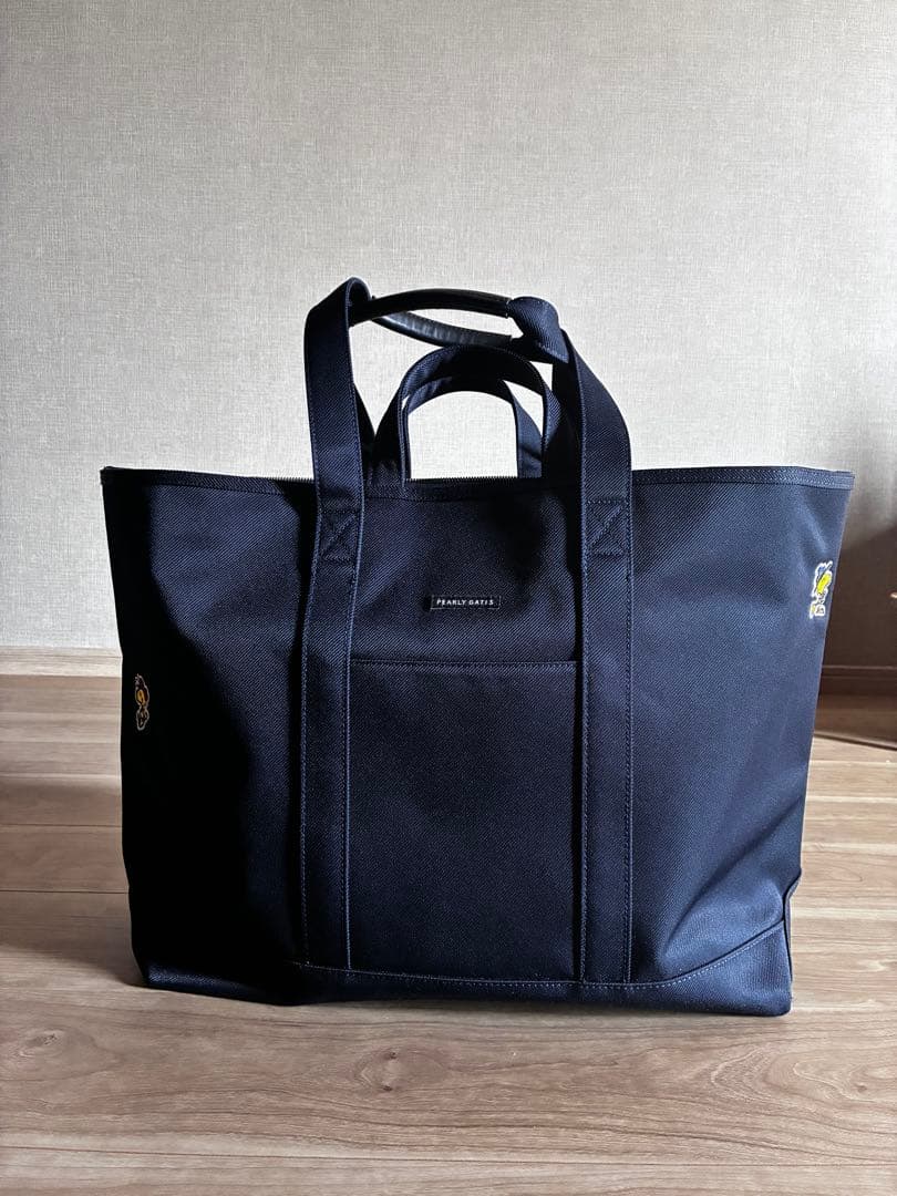 PEARLY GATES トートバッグ ネイビー 大容量 - メルカリ