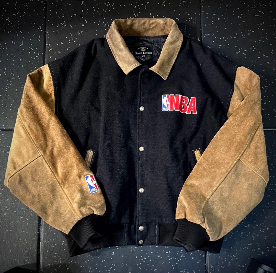 極希少　NBA公式 本革スエード ウール スタジャン FIDELITY X SKOOKUM WOOL STUDIAM JACK (Charcoal) | ウールスタジャン