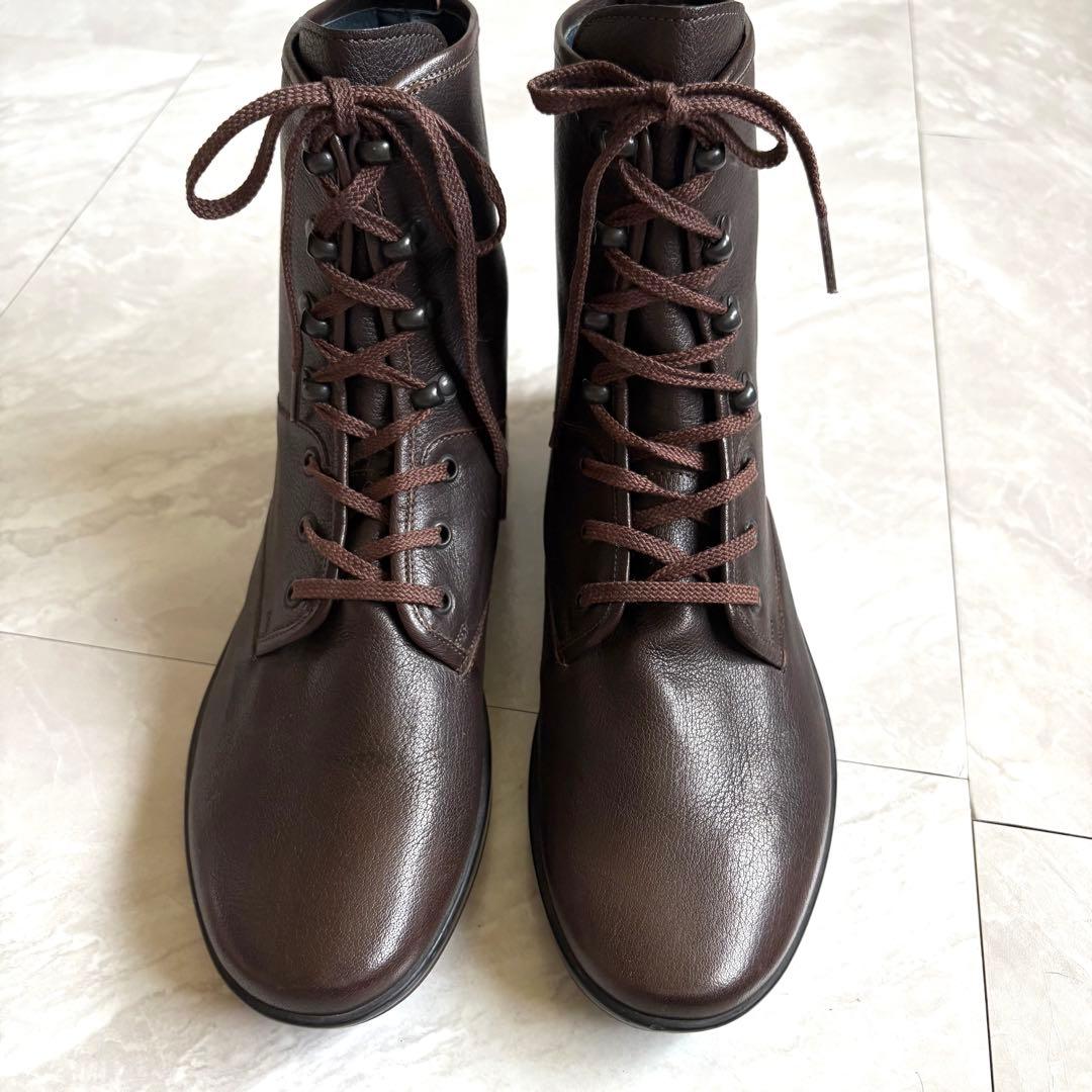 MORESCHI モレスキー イタリア製 レザーブーツ 茶 26.5 - メルカリ