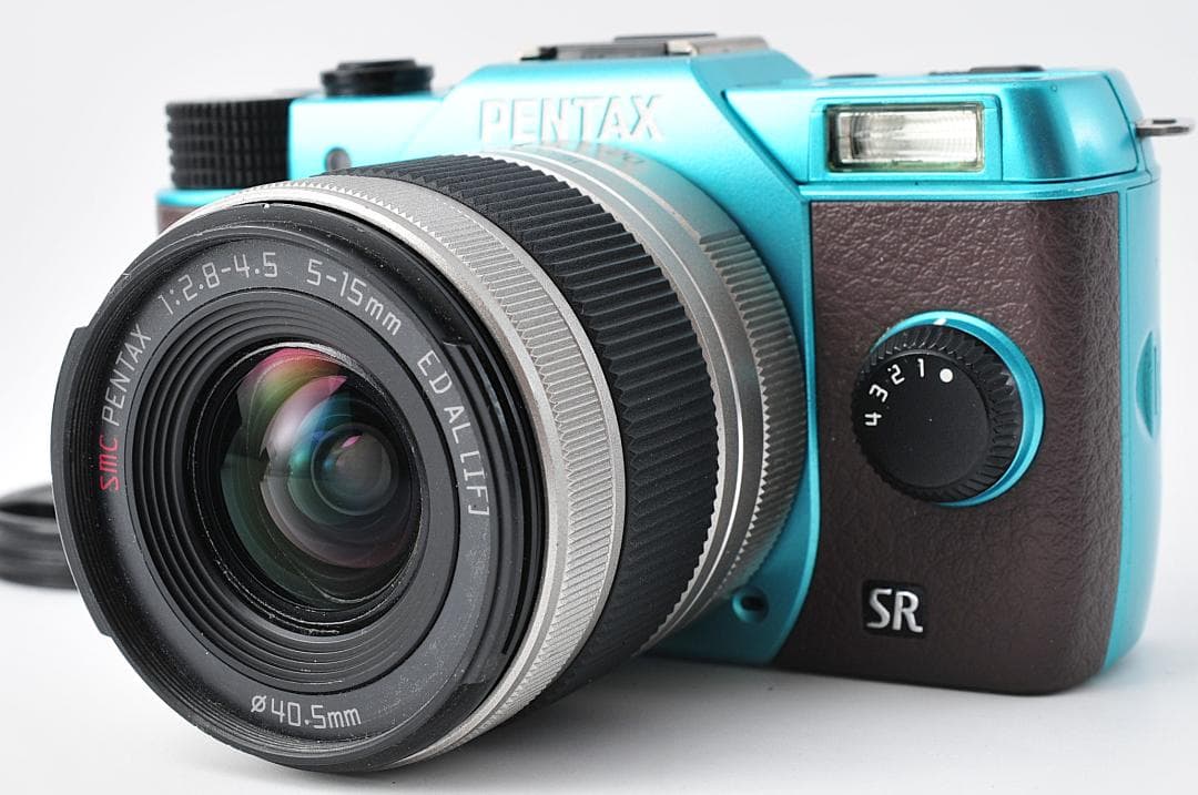 PENTAX ペンタックス Q10 ブルー バッテリー、充電器付 #104 - メルカリ