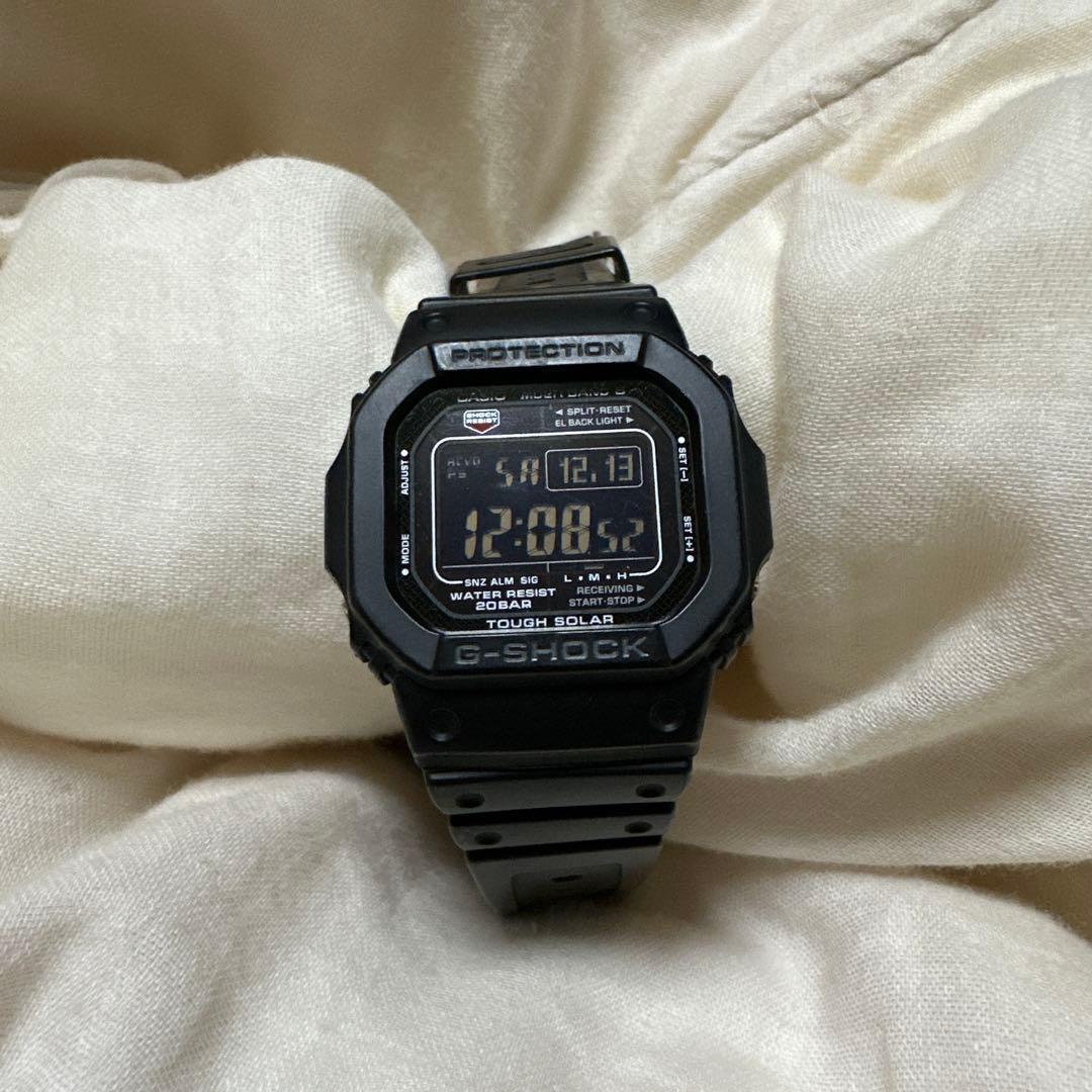 【値下げ】G-SHOCK GW-M5610 ブラック デジタル腕時計 G-SHOCK Gショック GW-M5610U-1BJF 5600 タフソーラー デジタル 電波